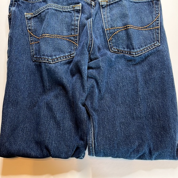 Vintage Hollister Slim Fit Blue Denim Jeans 32 32 Button Fly - Picture 6 of 11